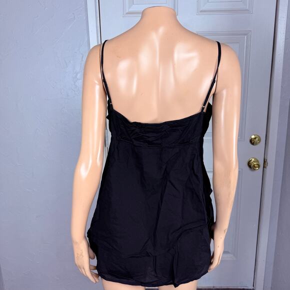 Vintage Y2k Guess Tank Top Shirt Babydoll Cotton Embroidered Large Boho T3-8 - Picture 4 of 6